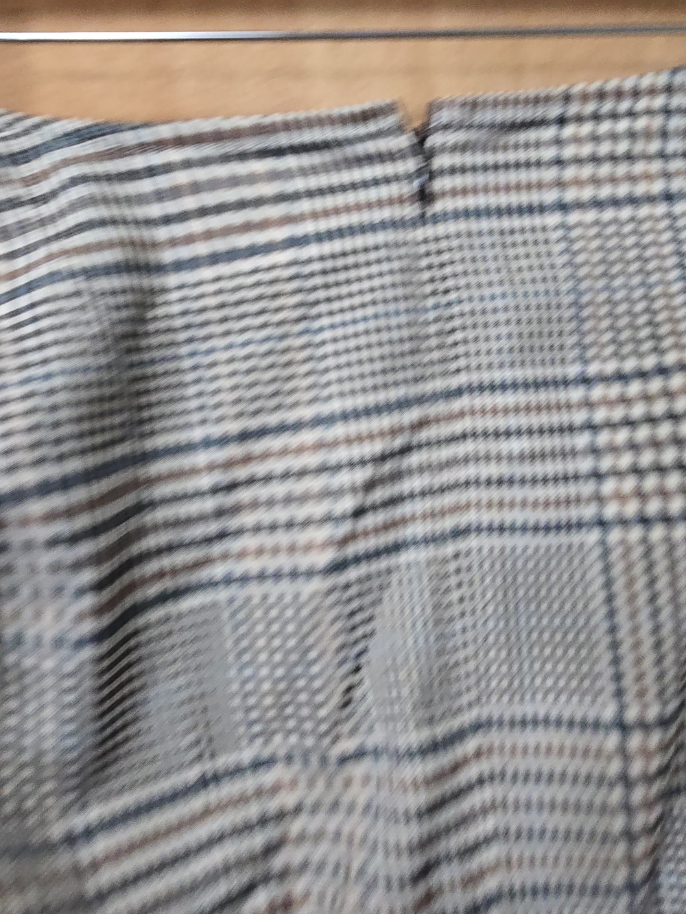 STAUD Plaid Button-Front Dress with Contrast Leather Pockets - Picture 7 of 11